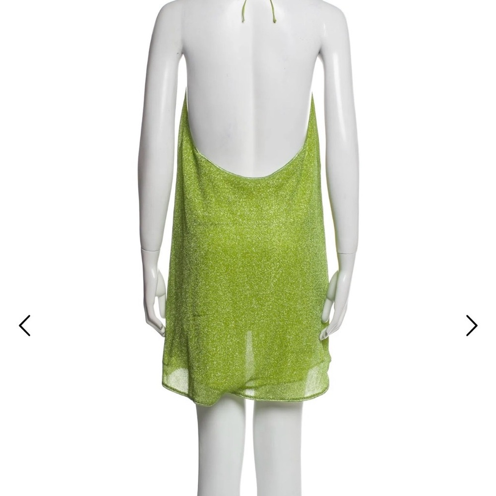 Sparkling Green Halter Dress (altered to standard size SMALL)